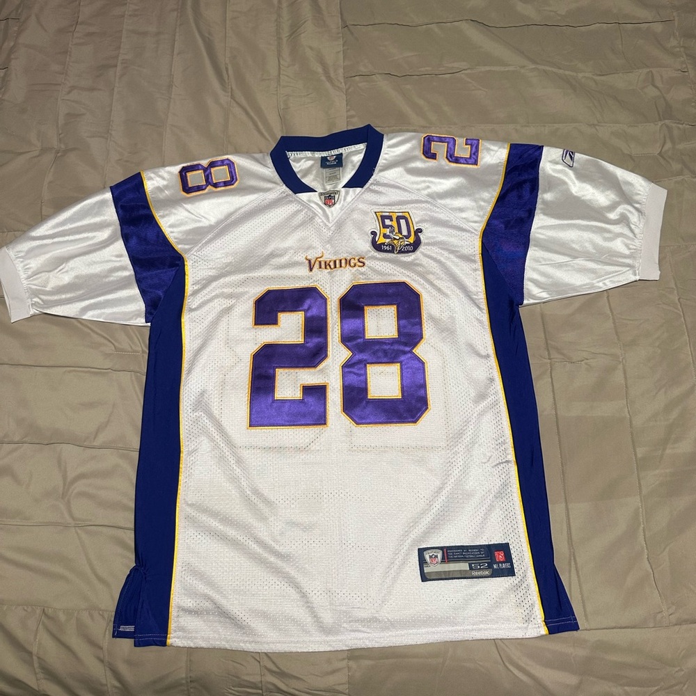 Reebok Blue and White Onfield Jersey